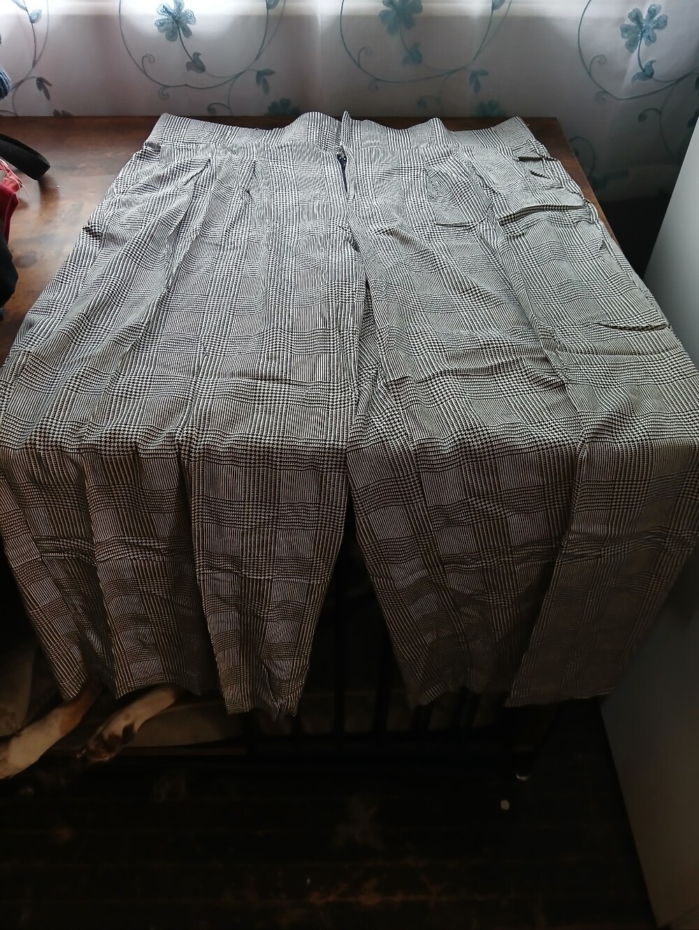 Torrid Black and White Plaid Wide Leg Pants